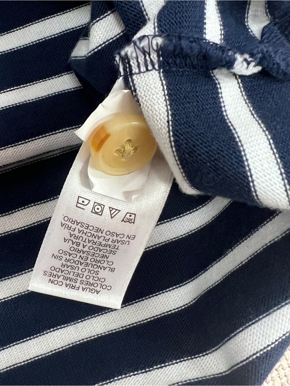 Vineyard Vines Breton Stripe Boatneck Top L Shoulder Buttons - Picture 8 of 9